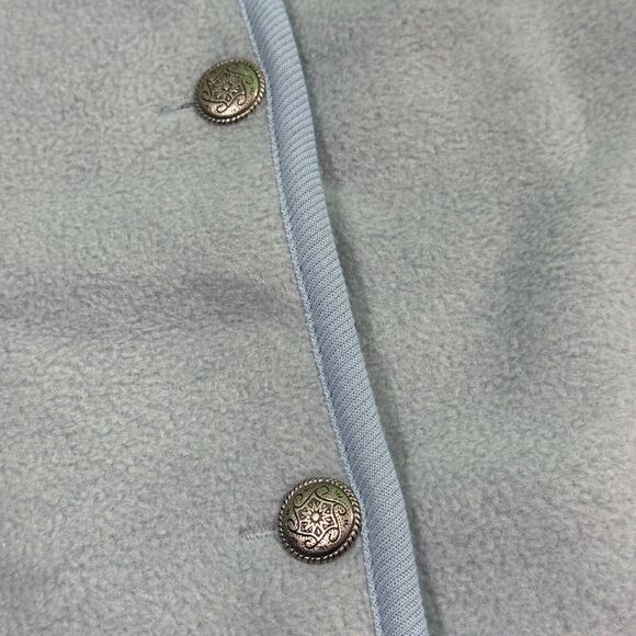 E.M.I. Sportswear Jacket Women's XL Blue Fleece Embroidered Snowflake Winter Top - Picture 5 of 9